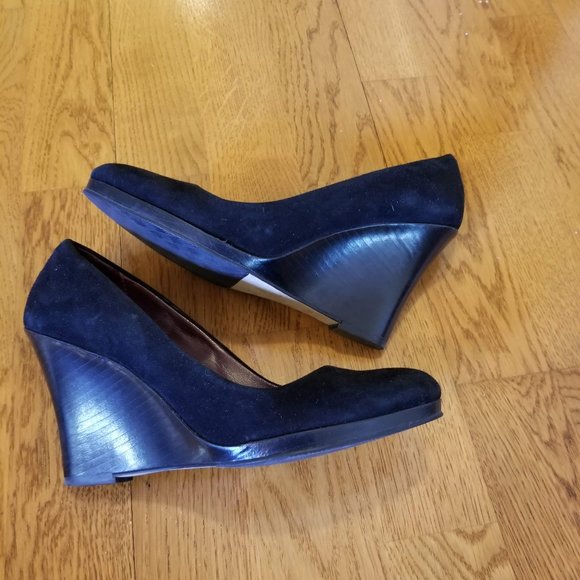 Cole Haan suede tall wedge S7.5 - Picture 8 of 13